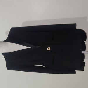 Violante Nessi  Black Tuxedo Blazer Jacket Asymmetrical Women's Size 38